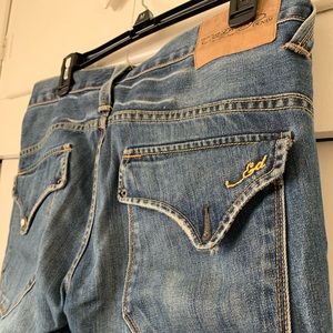 Ed Hardy relaxed boot-cut jeans denim